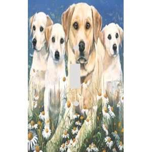  Yellow Labradors Decorative Switchplate Cover