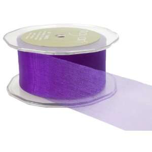  May Arts 1 1/2 Inch Wide Ribbon, Royal Purple Sheer Arts 