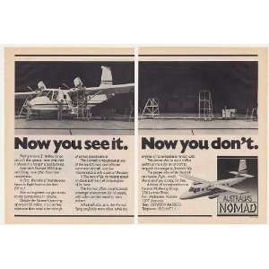  1982 Australia Nomad N24A Aircraft 2 Page Print Ad