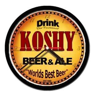  KOSHY beer and ale cerveza wall clock 