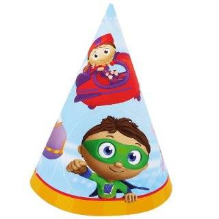 Super Why Cone Hats (8) Party Supplies