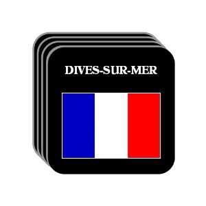  France   DIVES SUR MER Set of 4 Mini Mousepad Coasters 