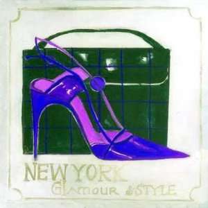  Ny Glamour Style, Black Red Shoe Poster Print