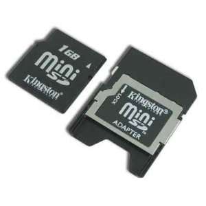  NEW Kingston Mini Sd Memory Card 1gb & Sd Card Adapter 