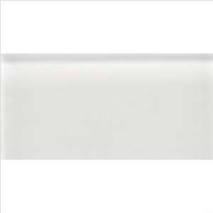   Reflections 8 1/2 x 17 Frosted Wall Tile in White Ice (Set of 50