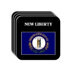  US State Flag   NEW LIBERTY, Kentucky (KY) Set of 4 Mini 