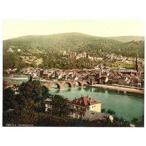   Heidelberg, seen from the Philosophenweg, Baden, Germany Home
