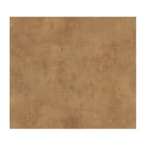   Stucco Prepasted Wallpaper, Gold Metallic/Red Brown