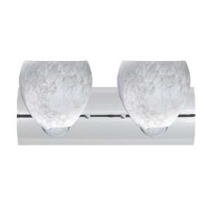   Carrera Bolla Two Light Compact Fluorescent Bathroom Fixture with Pol