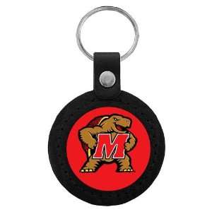    Maryland Terps NCAA Classic Logo Leather Key Tag