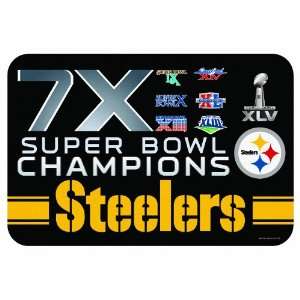 NFL Pittsburgh Steelers Super Bowl Champs 20 by 30 inch Floor Mat 