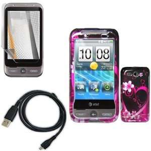  iNcido Brand HTC Freestyle F8181 Combo Purple Love 