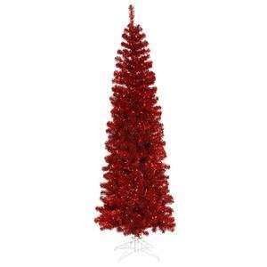    Vickerman 5.5 Foot Red Pencil Christmas Tree
