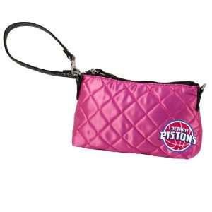  NBA Detroit Pistons Pink Quilted Wristlet Sports 