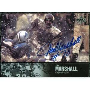   Upper Deck Legends Autographs #AL134 Jim Marshall Sports Collectibles