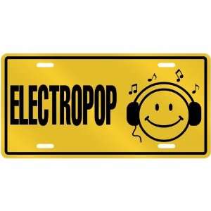 NEW  SMILE    I LISTEN ELECTROPOP  LICENSE PLATE SIGN MUSIC  