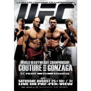 UFC 74 Autographed Poster