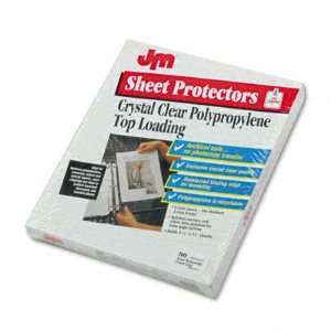  Top Loading Clear Poly Sheet Protectors w/Reinforced Edge 