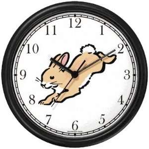 Cotton tail or Cottontail Jack Rabbit or Bunny Animal Wall Clock by 