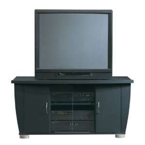  Soft Black Wood TV stand Furniture & Decor