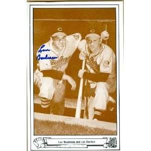 com Lou Boudreau Autographed/Hand Signed postcard (Cleveland Indians 