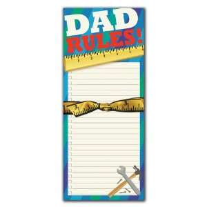  Dad Rules Magnetic Note Pad