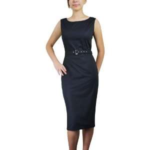   Hepburn Vintage Style Black Pencil Skirt Dress M 