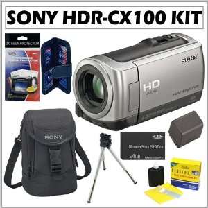  Sony HDR CX100 AVCHD HD Camcorder in Silver + 4 Gigabyte 