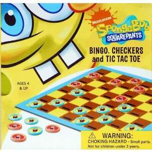  SpongeBob SquarePants 3 in 1 Board Games Toys & Games