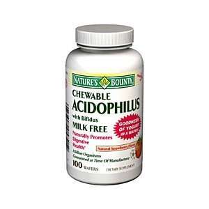  Special pack of 6 NATURES BOUNTY ACIDOPHILUS STRAWBERRY 