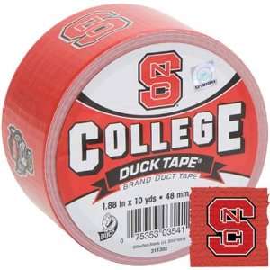  College Logo Duck Tape 1.88 Wide 10 Yard Roll North Carolina State 