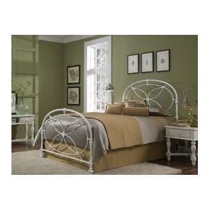  Glossy White California King Metal Bed