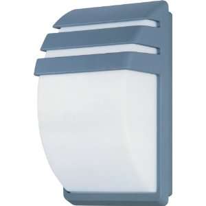   Wall Sconce, Platinum Finish with White Acrylic Lens