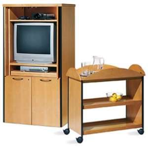  Kimball Complementary CR3669VVPW, TV VCR Cabinet 