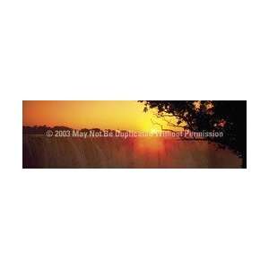    Window Graphic   16x54 Waterfall at Sunset