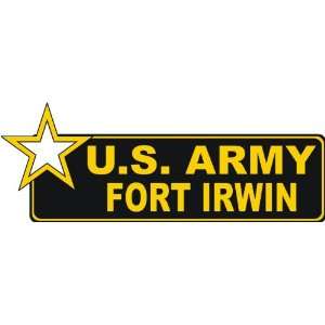  United States Army Fort Irwin Bumper Sticker Decal 9 