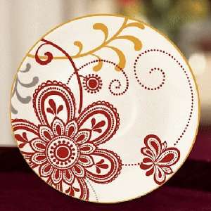  Gorham China Retro Bloom Saucers Only