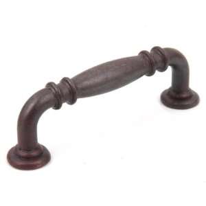    Sandcast Ribbed Drawer Pull 3 1/2 Boring