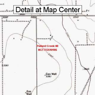  USGS Topographic Quadrangle Map   Pollard Creek NE, Texas 