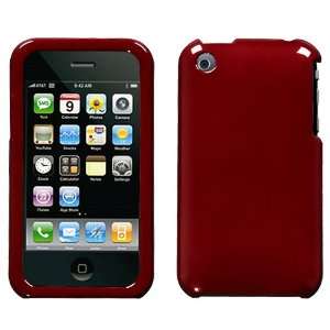    On Hard Cover Case Cell Phone Protector for Apple iPhone 3G 3GS Red