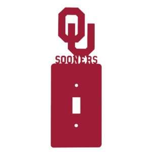  Oklahoma Sooners Single Toggle Metal Switch Plate Cover 