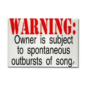Warning Owner subject to sp Funny Rectangle Magnet by  