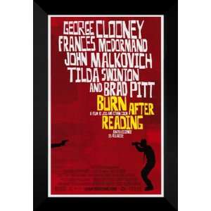  Burn After Reading 27x40 FRAMED Movie Poster   Style A 