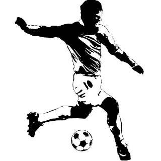 RoomMates RMK1326GM Soccer Player Peel & Stick Giant Wall Decal