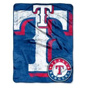  Texas Rangers MLB 46 X 60 Micro Raschel Grunge Throw 