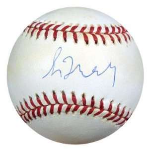  Greg Maddux Autographed Ball   1995 World Series PSA DNA 