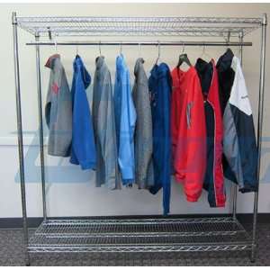   74 High 2 Shelf Garment Rack  Industrial & Scientific