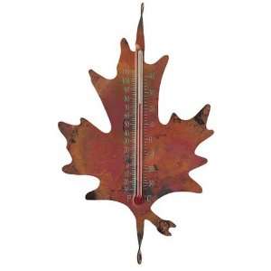   Maple Thermometer   flamed Copper, Indoor/Outdoor Use 