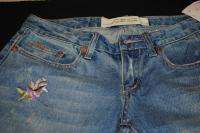 Joes Jeans Havens Distressed Denim with Embroidered Flowers  