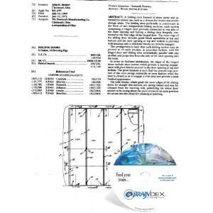  NEW Patent CD for FOLDING DOORS 